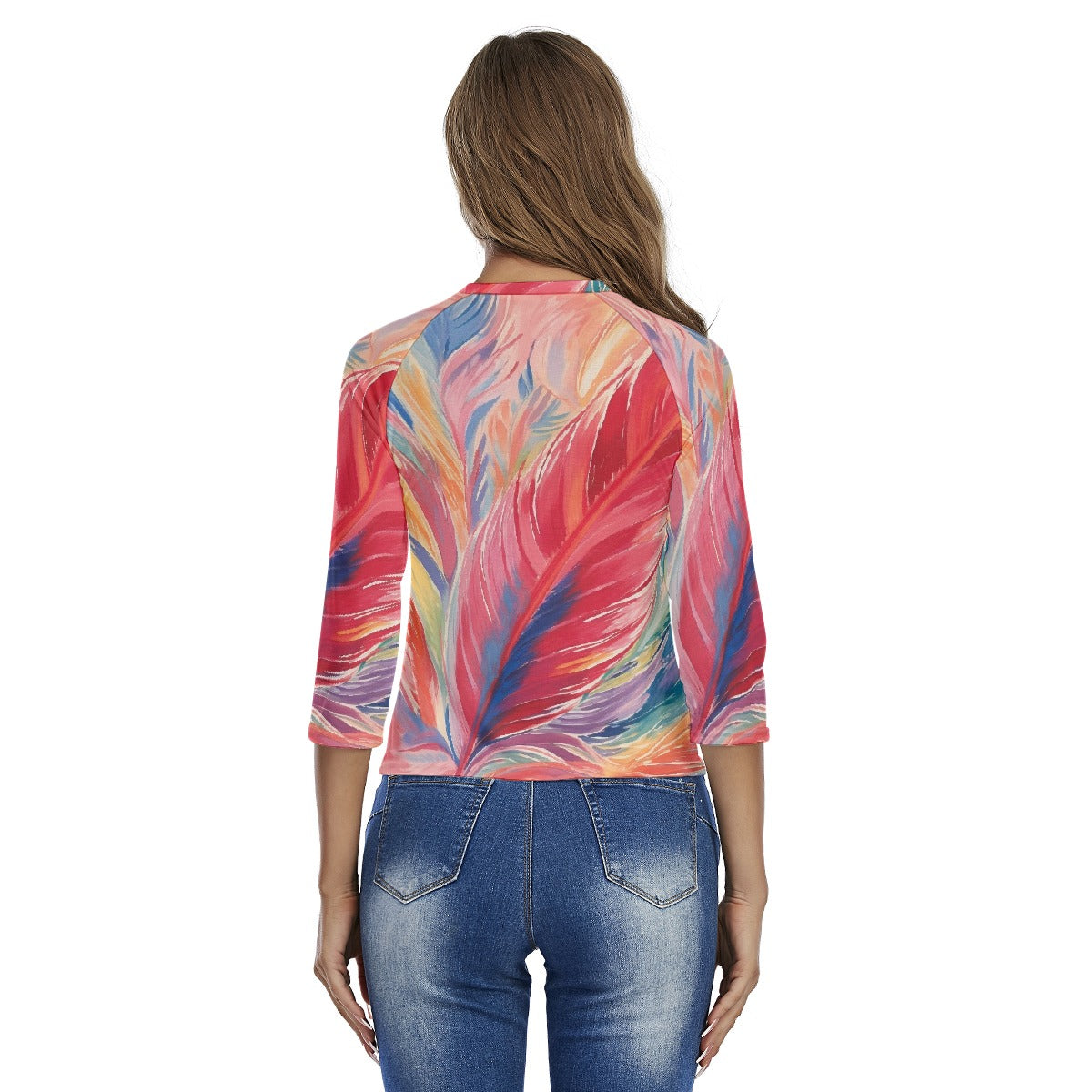 All-Over Print Women's Raglan Sleeves T-shirts