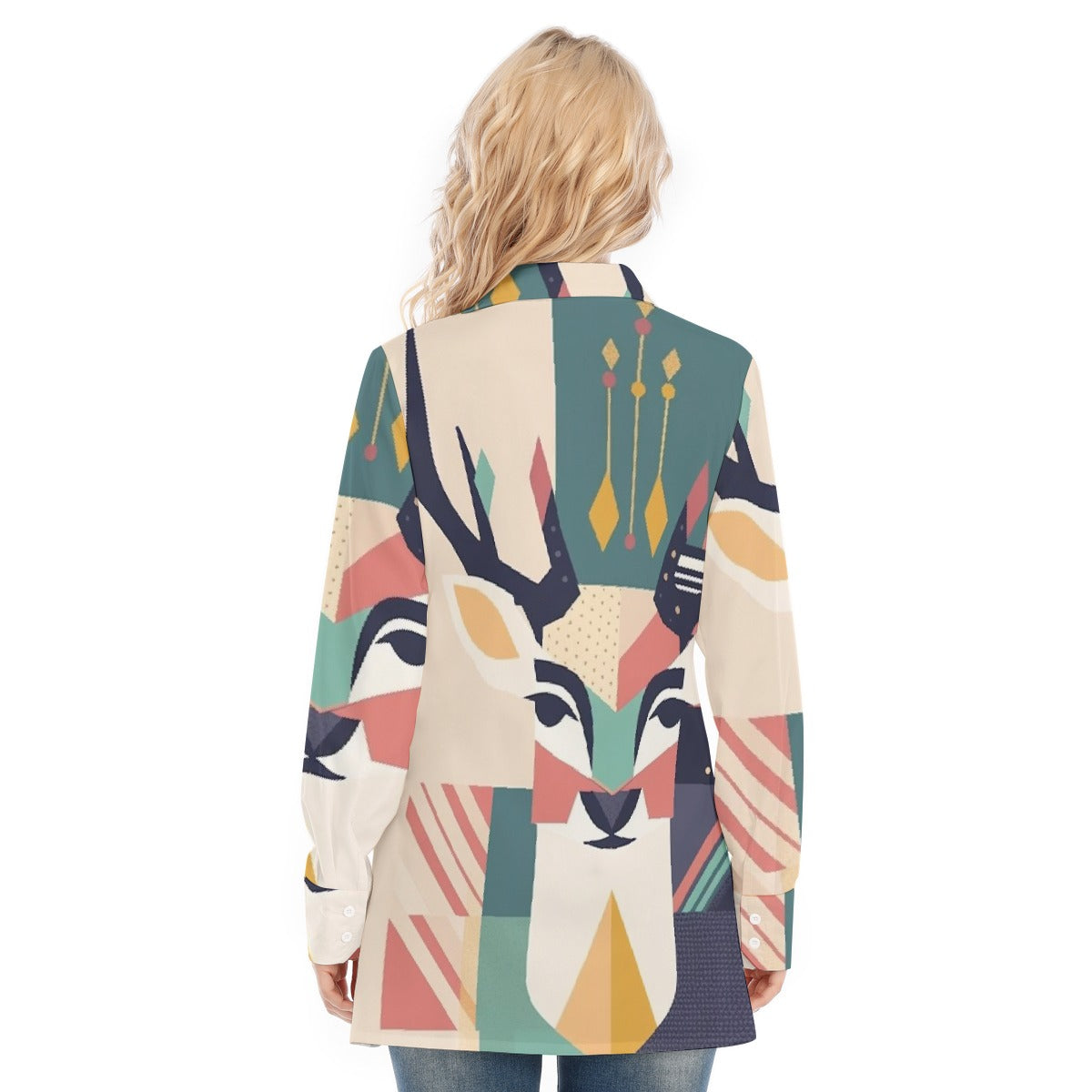 All-Over Print Women's Long Shirt