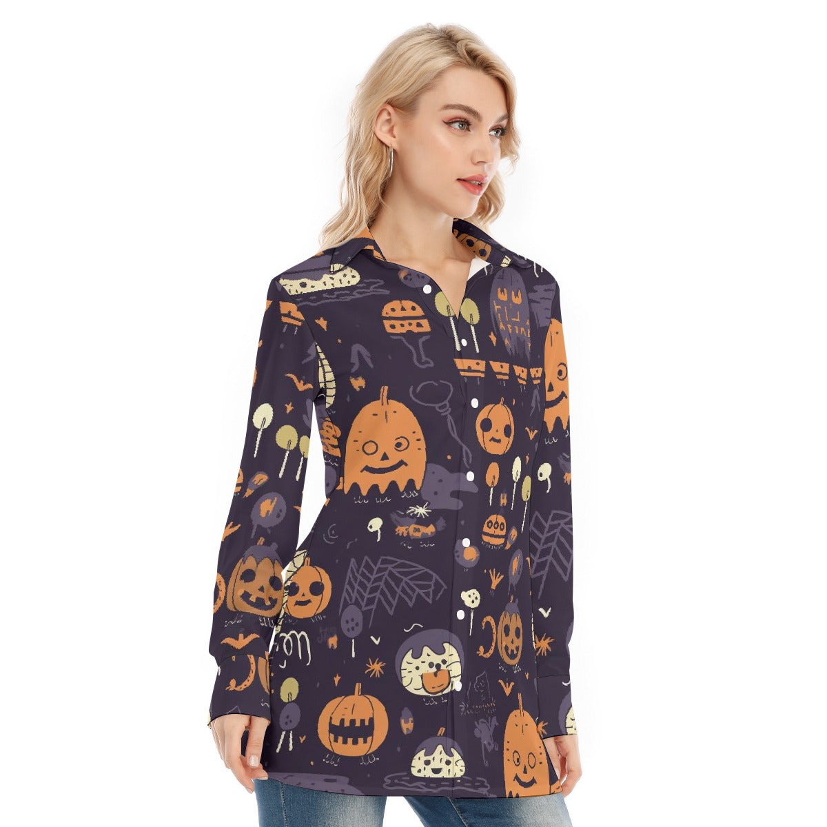 All-Over Print Women's Long Shirt