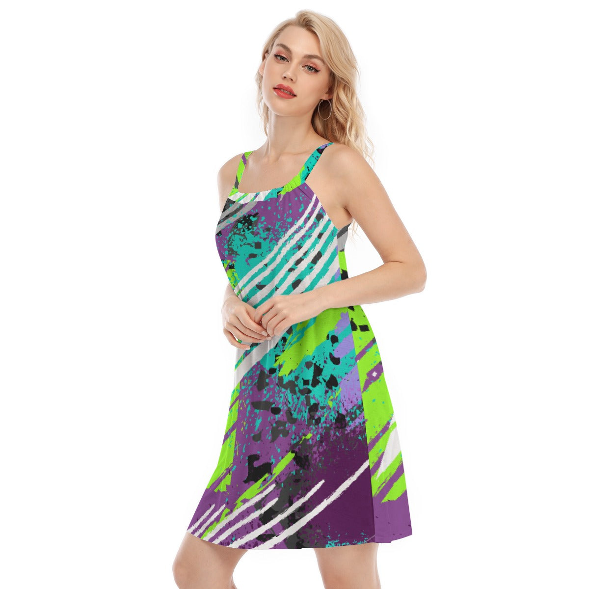 All-Over Print Women's Sleeveless Cami Dress