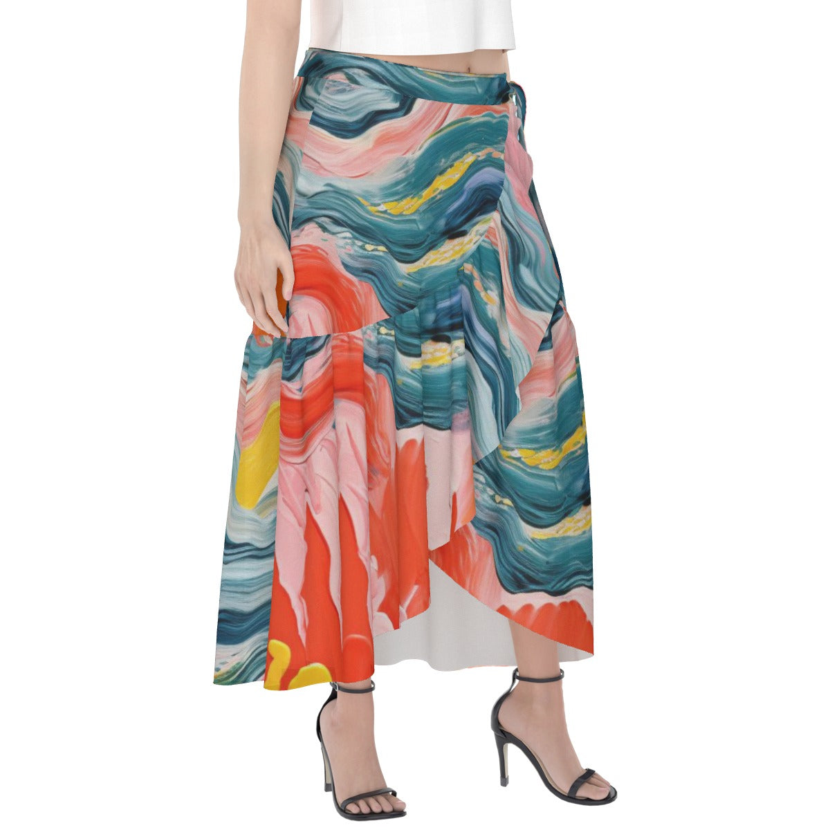 All-Over Print Women's Wrap Skirt