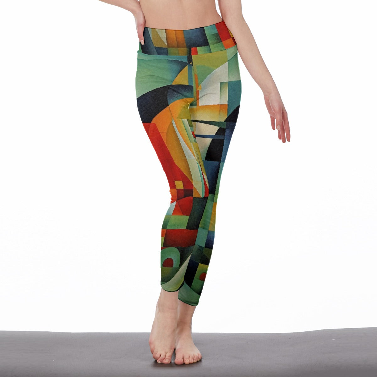 All-Over Print Women's High Waist Leggings | Side Stitch Closure