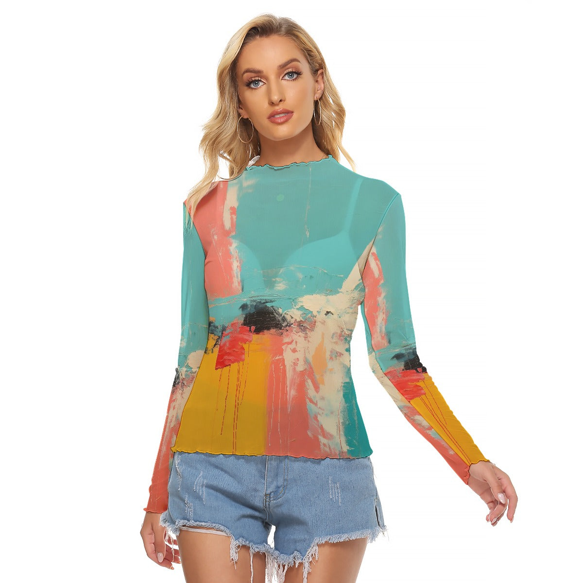 All-Over Print Women's Mesh T-shirt