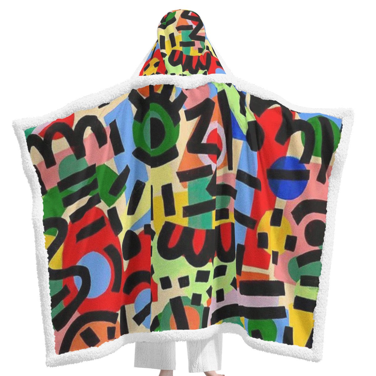 All-Over Print Unisex Wearable Hooded Blanket