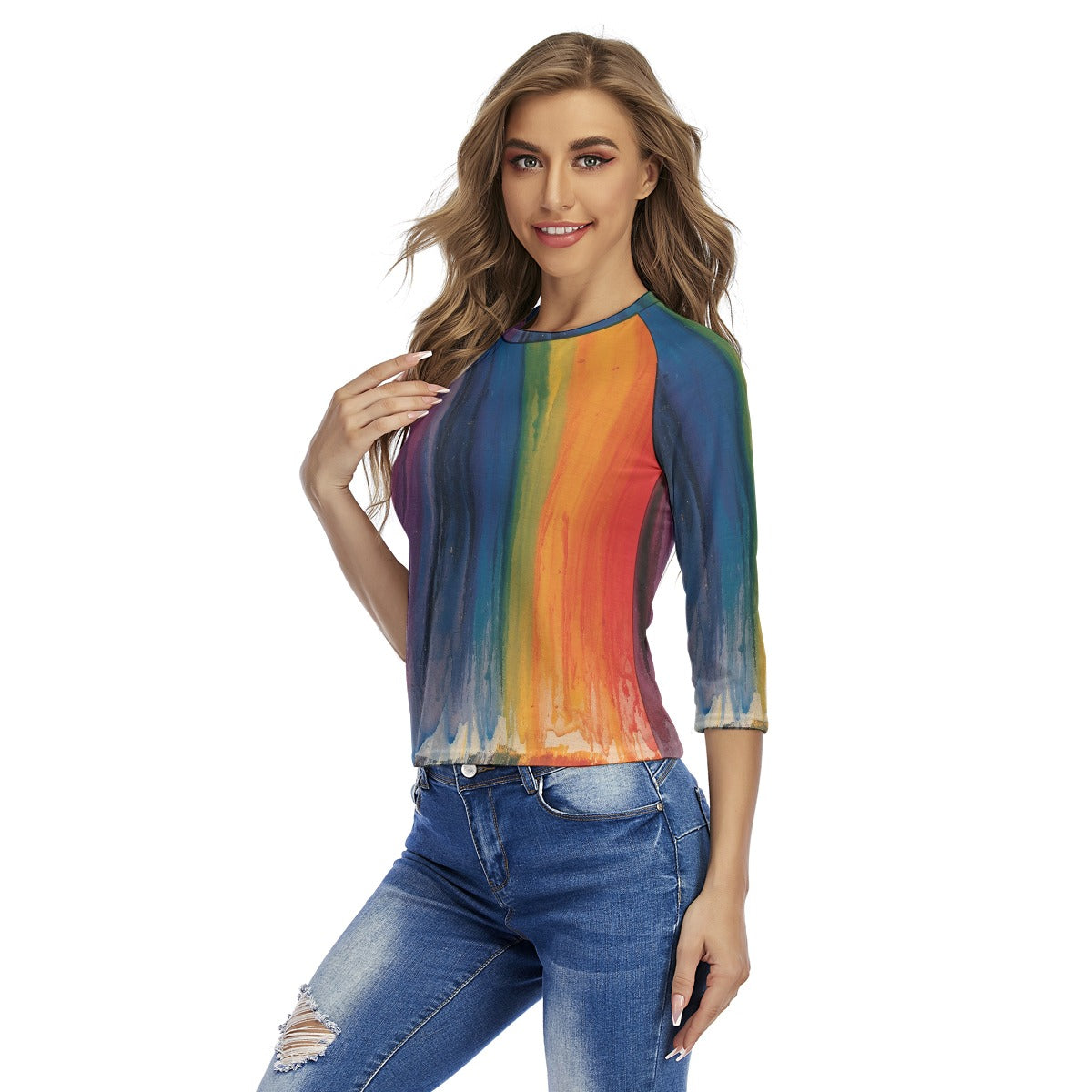 All-Over Print Women's Raglan Sleeves T-shirts