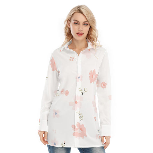 All-Over Print Women's Long Shirt