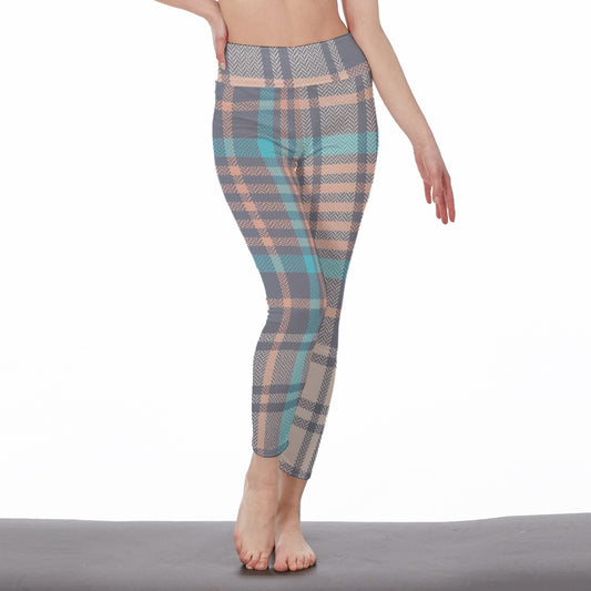 All-Over Print Women's High Waist Leggings | Side Stitch Closure