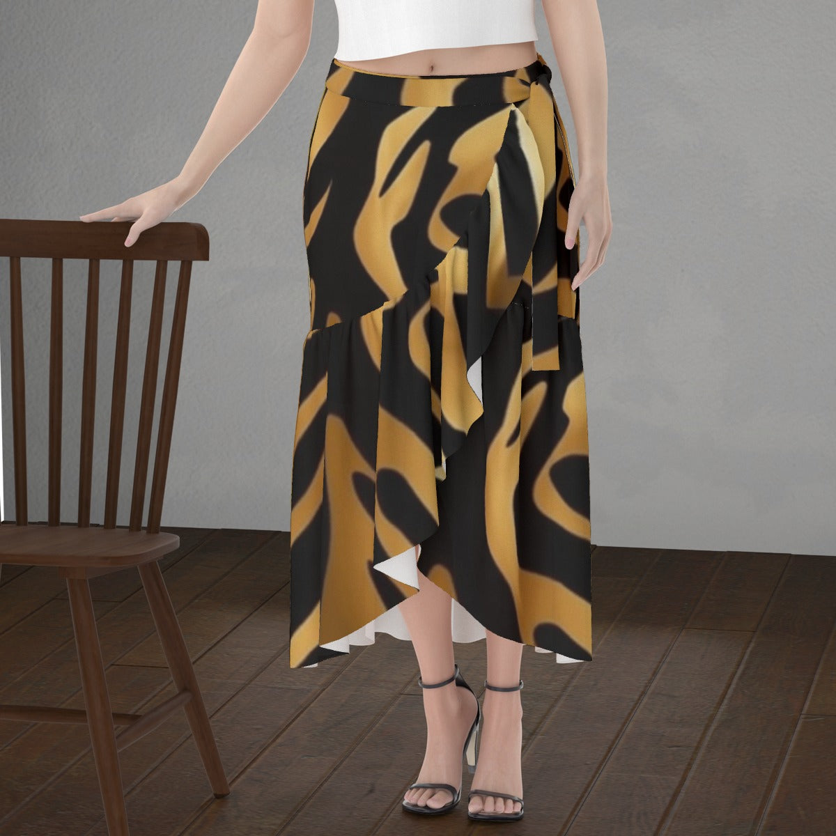 All-Over Print Women's Wrap Skirt