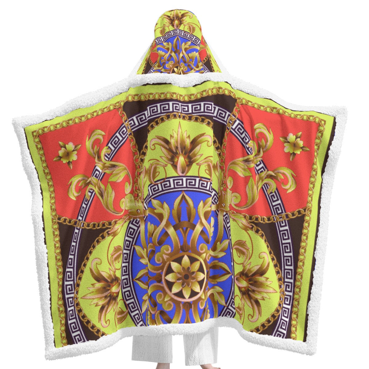 All-Over Print Unisex Wearable Hooded Blanket