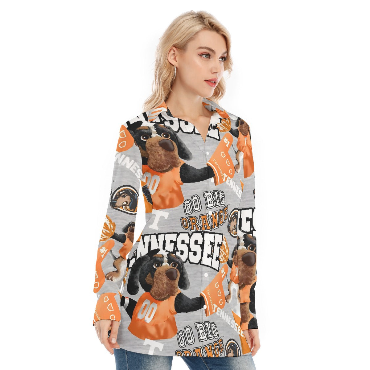 All-Over Print Women's Long Shirt