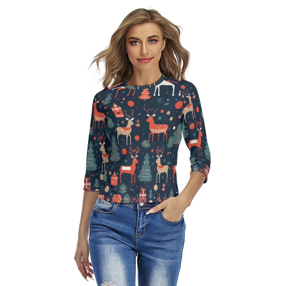 All-Over Print Women's Raglan Sleeves T-shirts