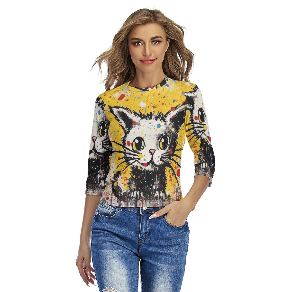 All-Over Print Women's Raglan Sleeves T-shirts