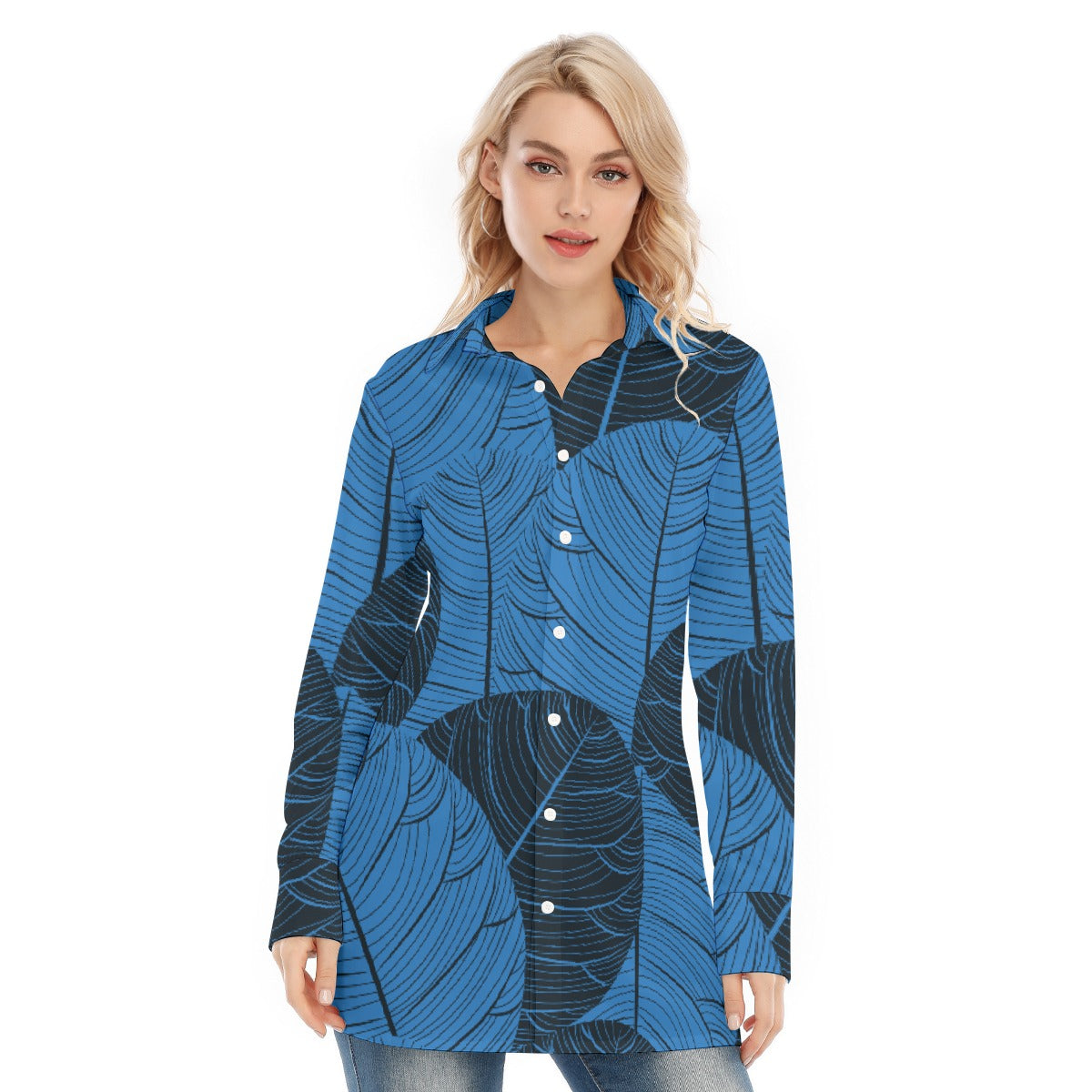 All-Over Print Women's Long Shirt