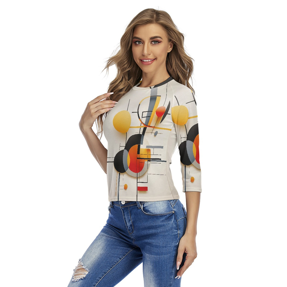 All-Over Print Women's Raglan Sleeves T-shirts