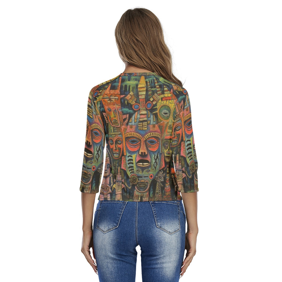 All-Over Print Women's Raglan Sleeves T-shirts