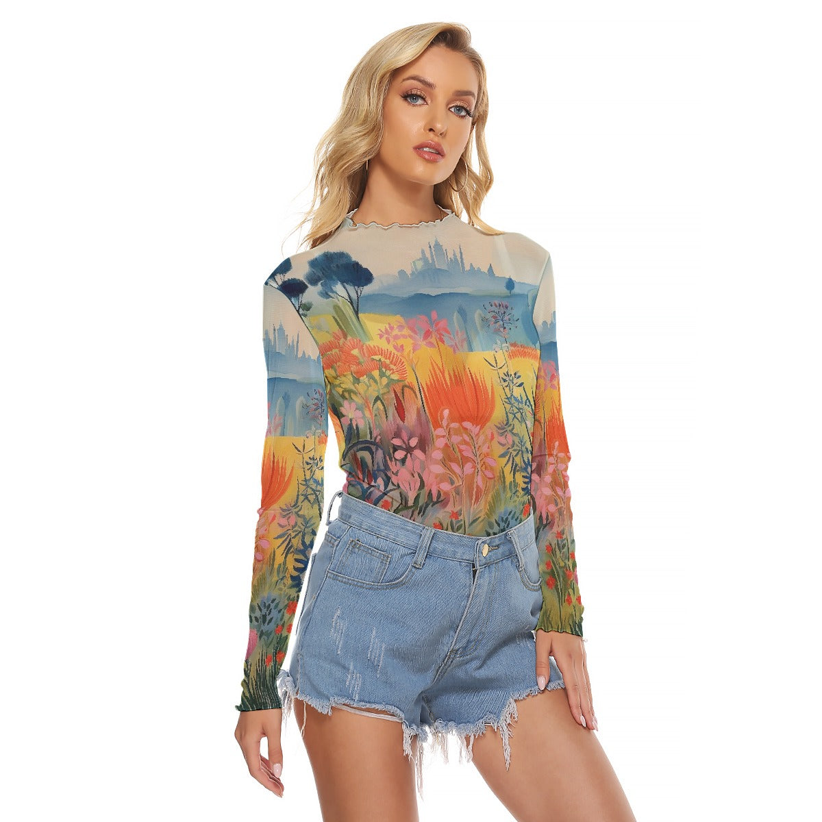 All-Over Print Women's Mesh T-shirt