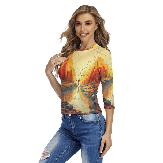 All-Over Print Women's Raglan Sleeves T-shirts