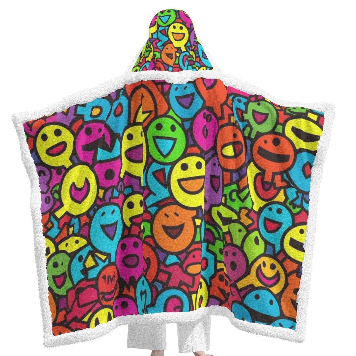 All-Over Print Unisex Wearable Hooded Blanket