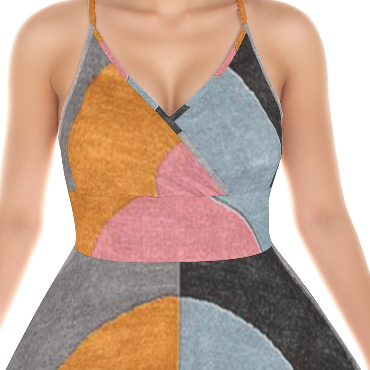 All-Over Print Women‘s Cross Cami Dress