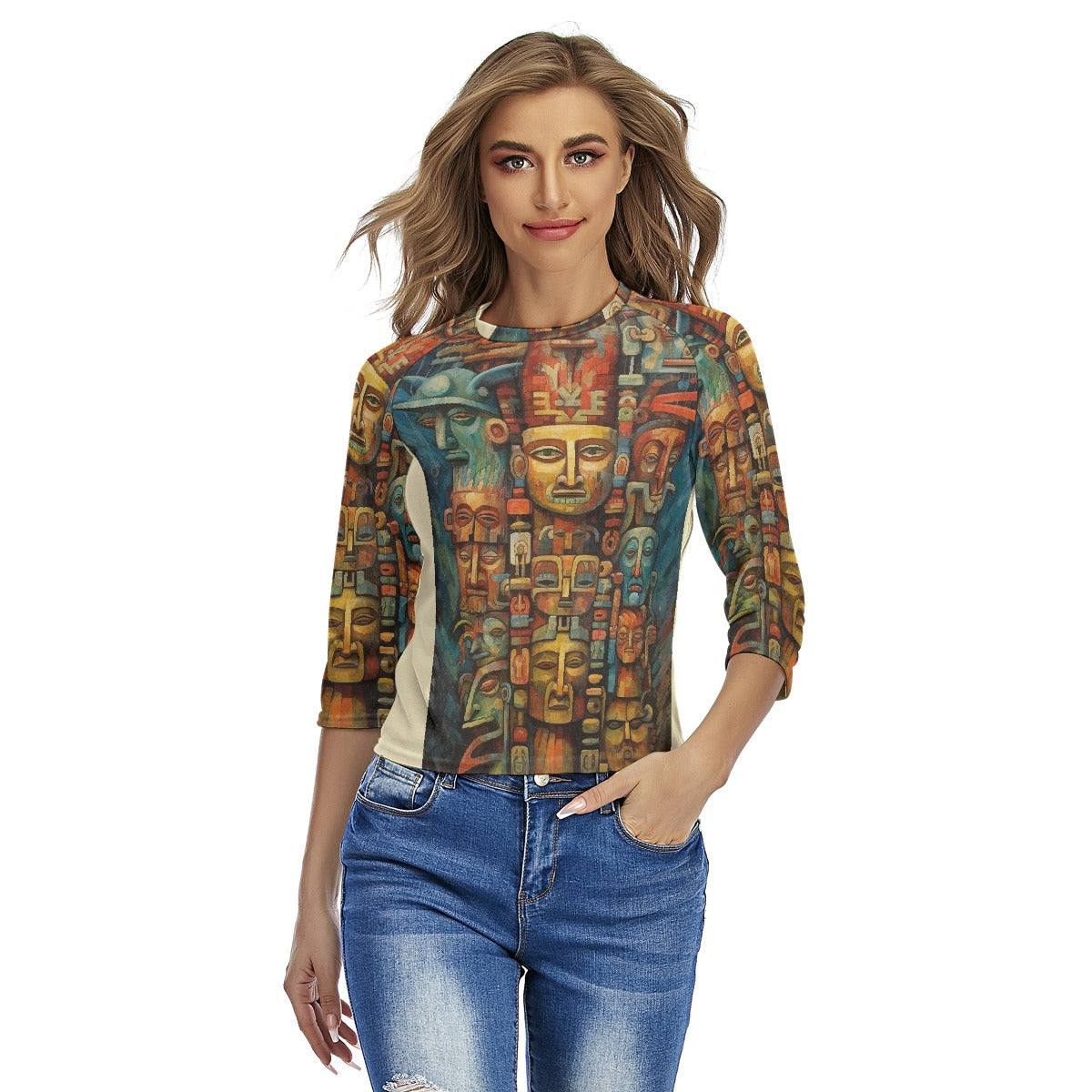 All-Over Print Women's Raglan Sleeves T-shirts