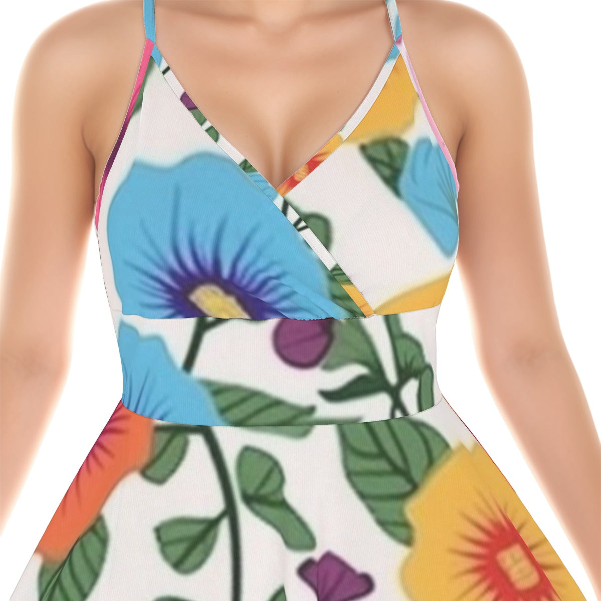 All-Over Print Women‘s Cross Cami Dress