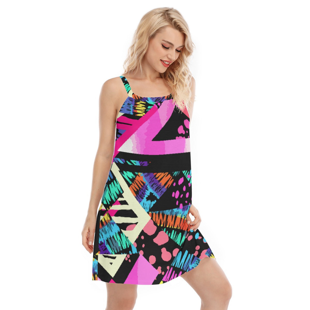 All-Over Print Women's Sleeveless Cami Dress