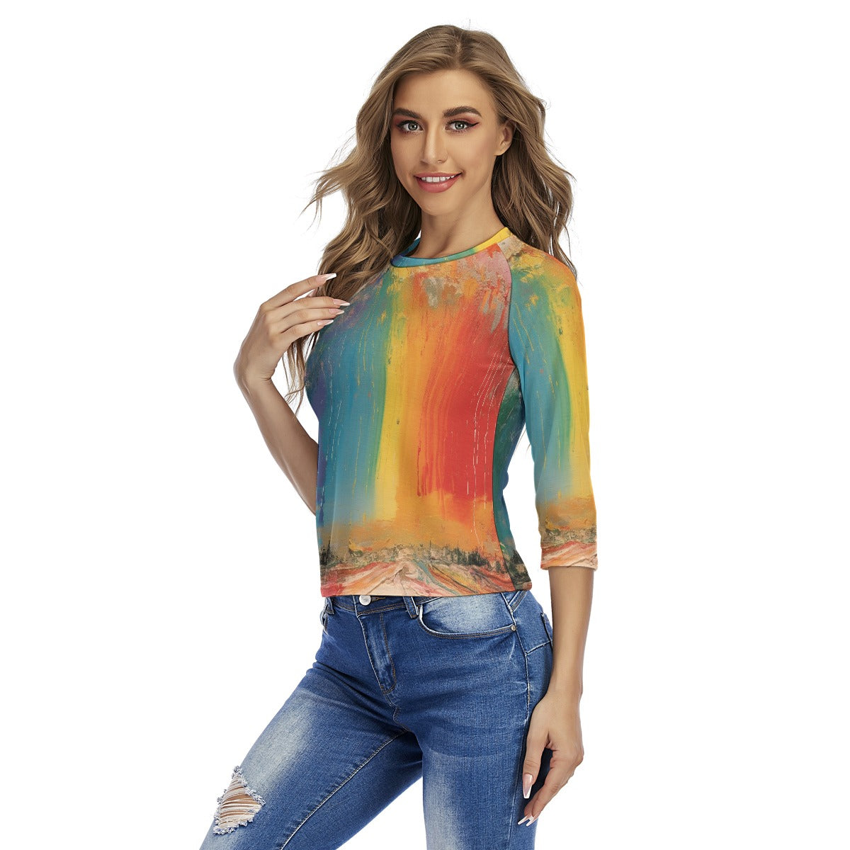 All-Over Print Women's Raglan Sleeves T-shirts