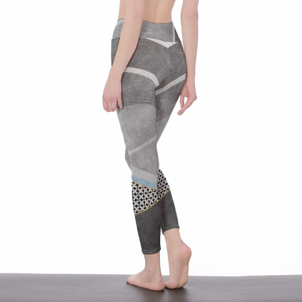 All-Over Print Women's High Waist Leggings | Side Stitch Closure