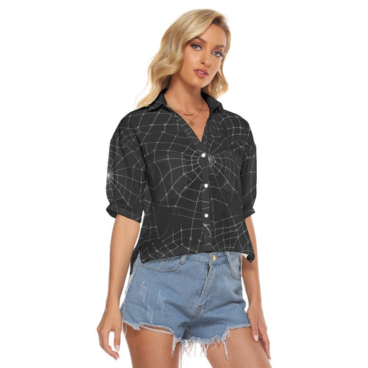 All-Over Print Women's V-neck Shirts