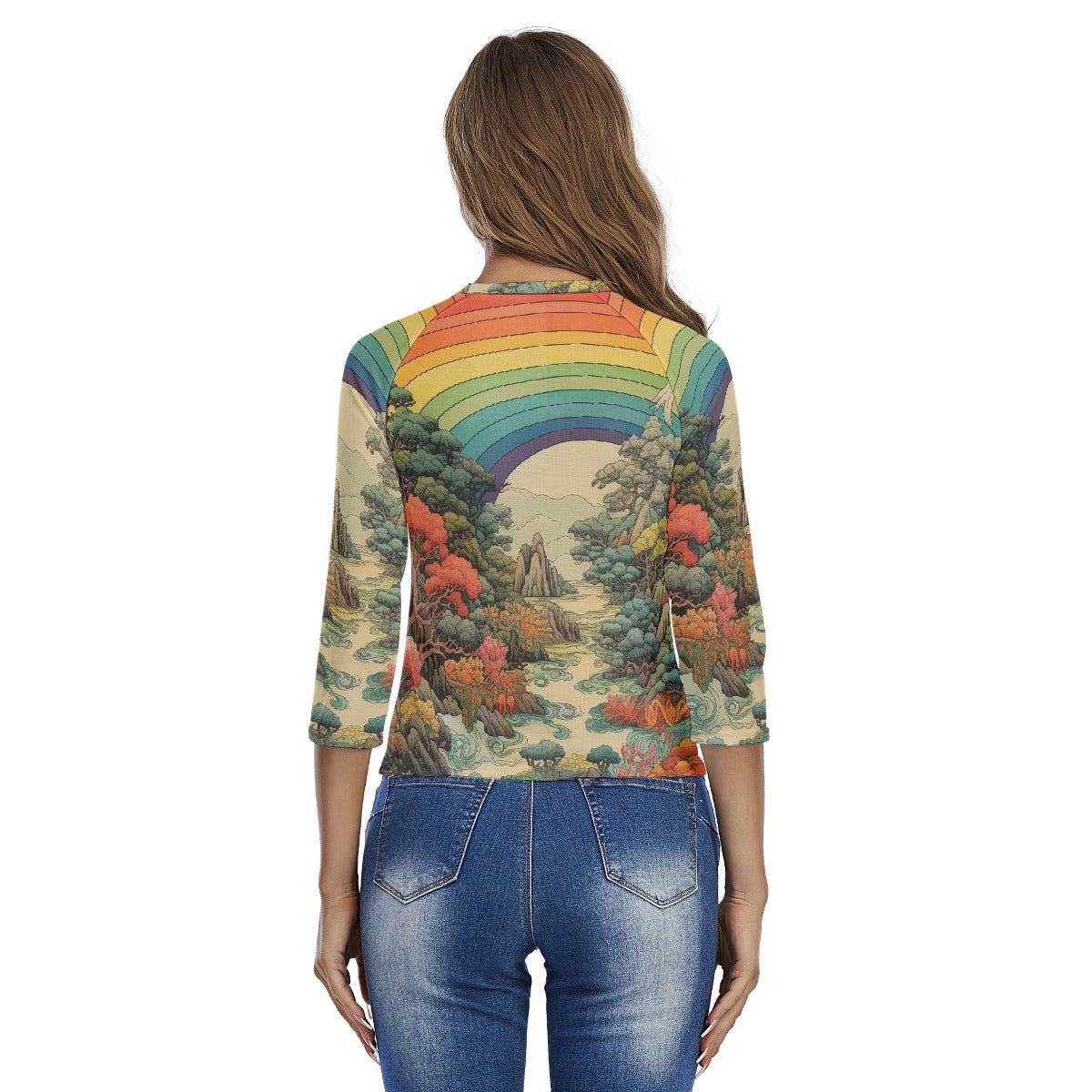 All-Over Print Women's Raglan Sleeves T-shirts