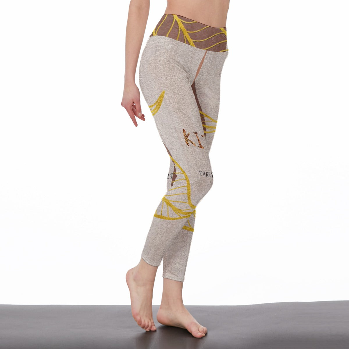 All-Over Print Women's High Waist Leggings | Side Stitch Closure