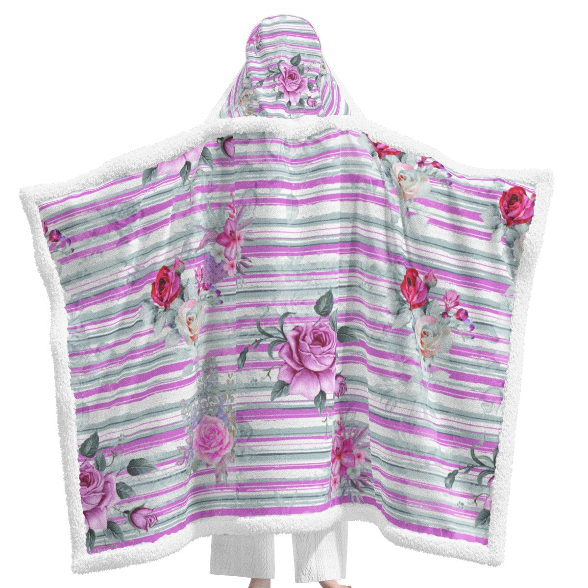 All-Over Print Unisex Wearable Hooded Blanket