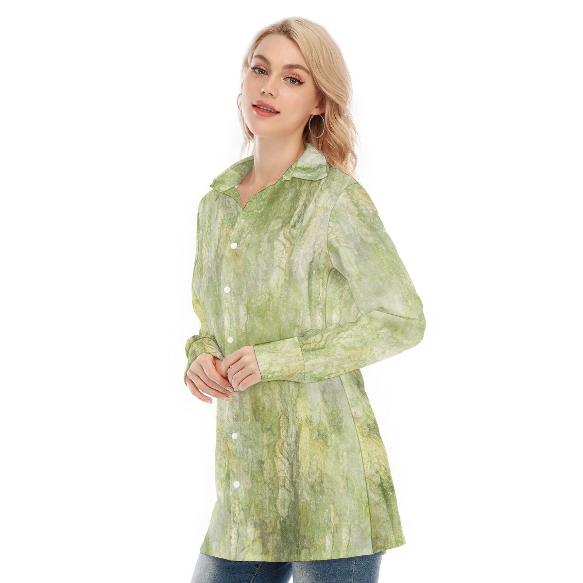 All-Over Print Women's Long Shirt