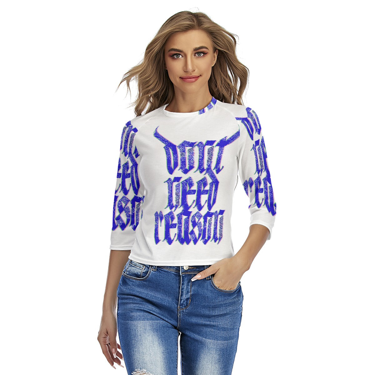 All-Over Print Women's Raglan Sleeves T-shirts