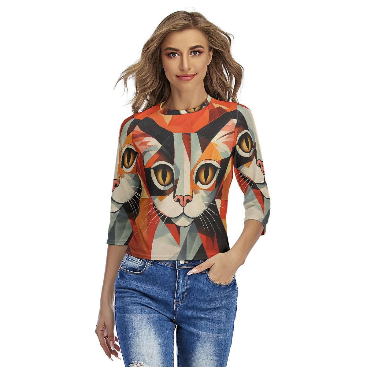 All-Over Print Women's Raglan Sleeves T-shirts