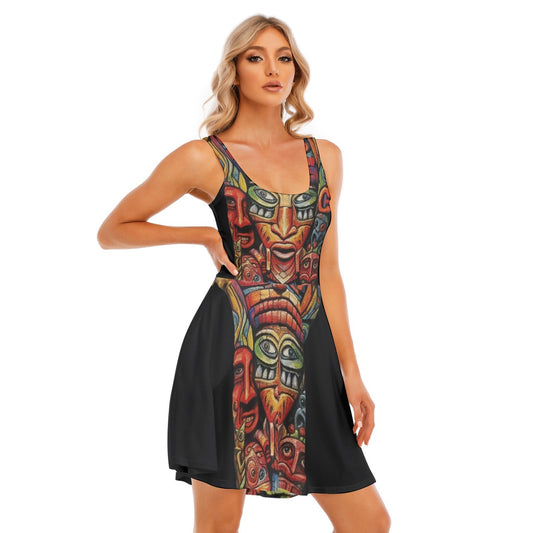 All-Over Print Women's Tank Vest Dress