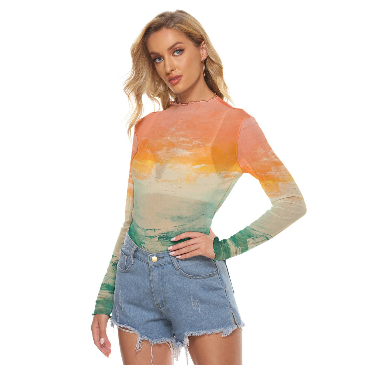 All-Over Print Women's Mesh T-shirt