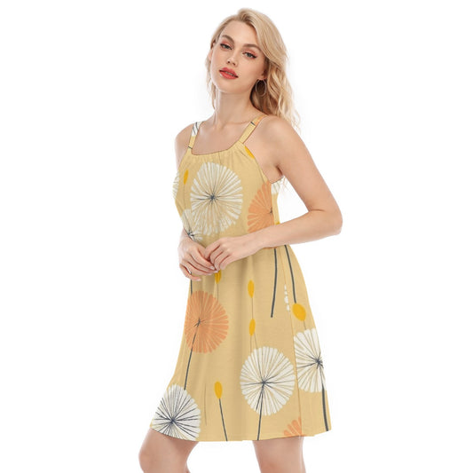 All-Over Print Women's O-neck Cami Dress