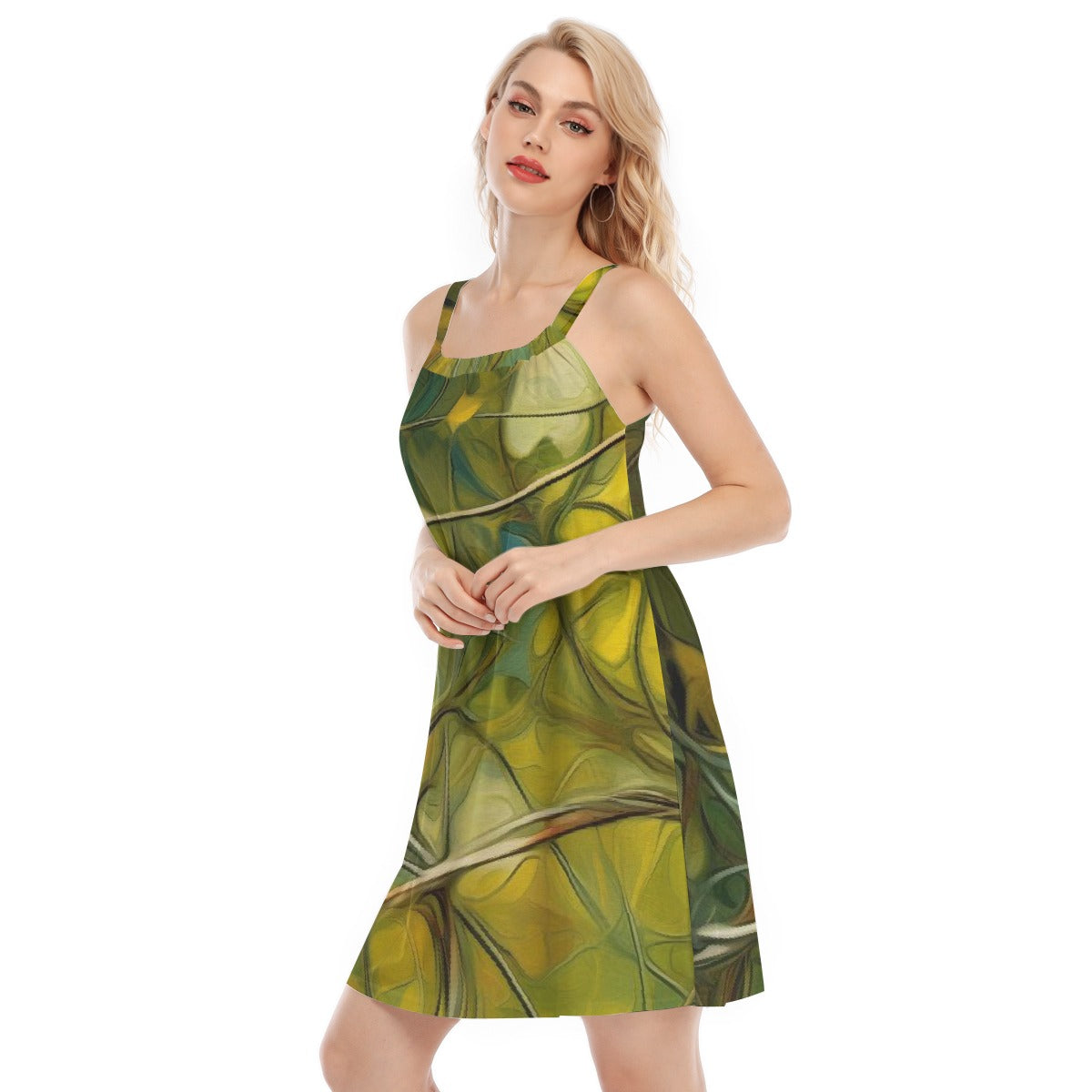 All-Over Print Women's Sleeveless Cami Dress