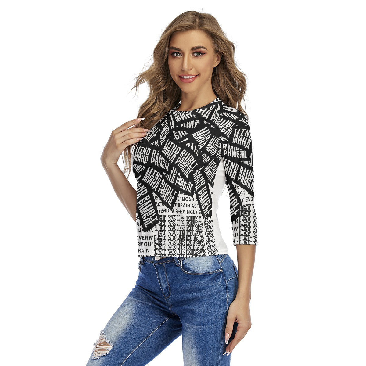 All-Over Print Women's Raglan Sleeves T-shirts