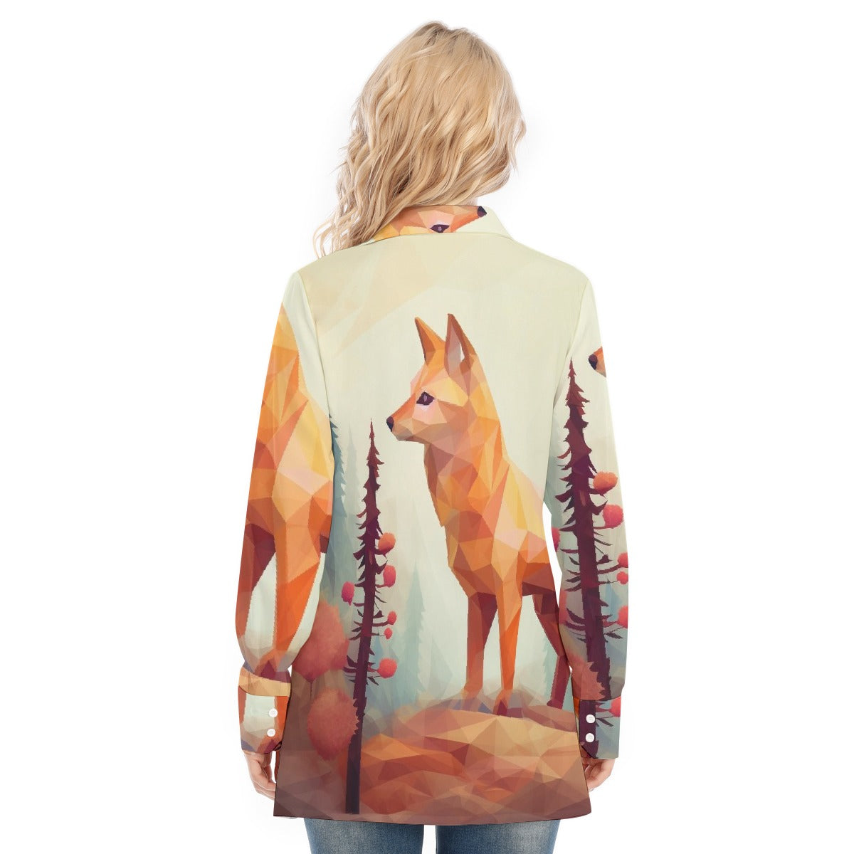 All-Over Print Women's Long Shirt