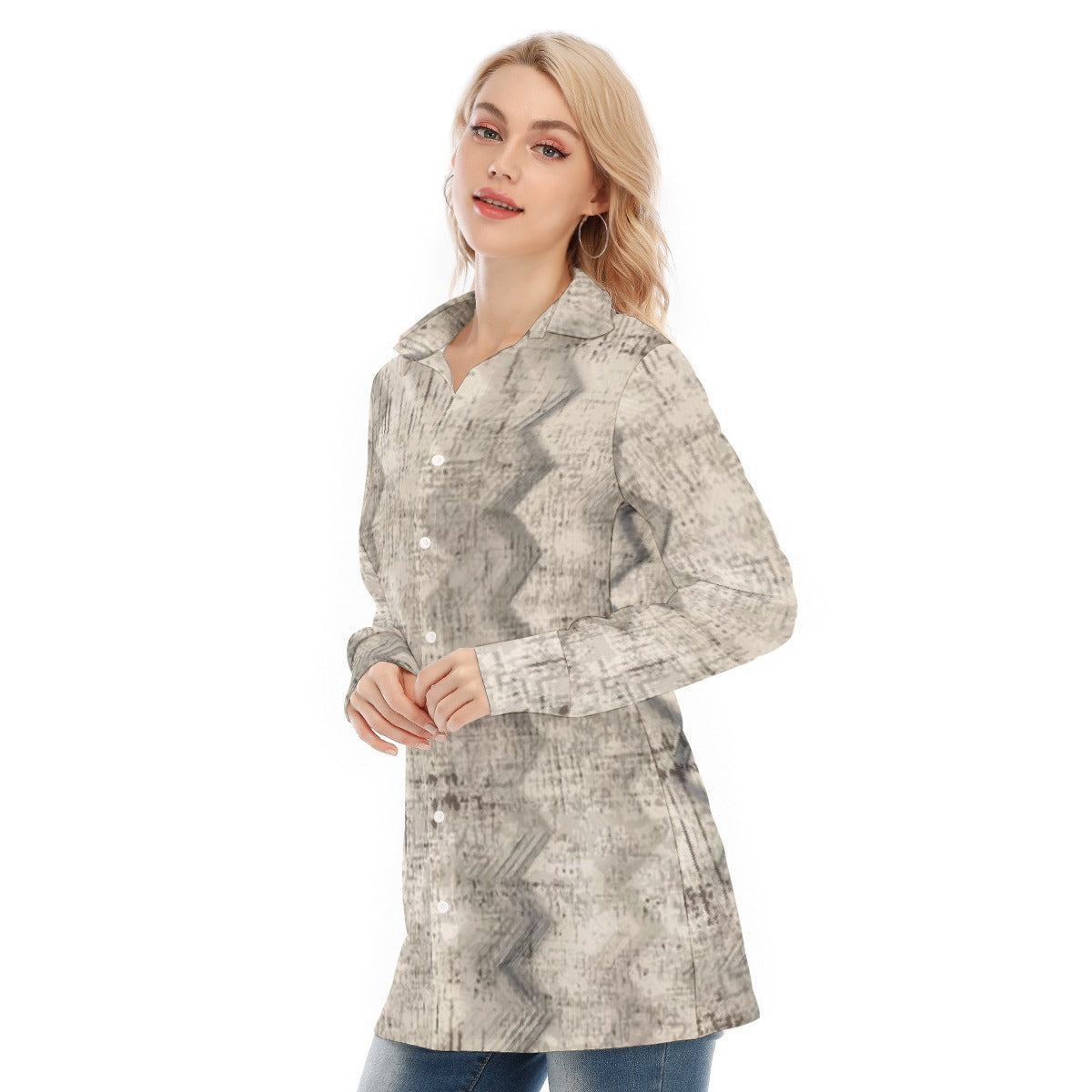 All-Over Print Women's Long Shirt