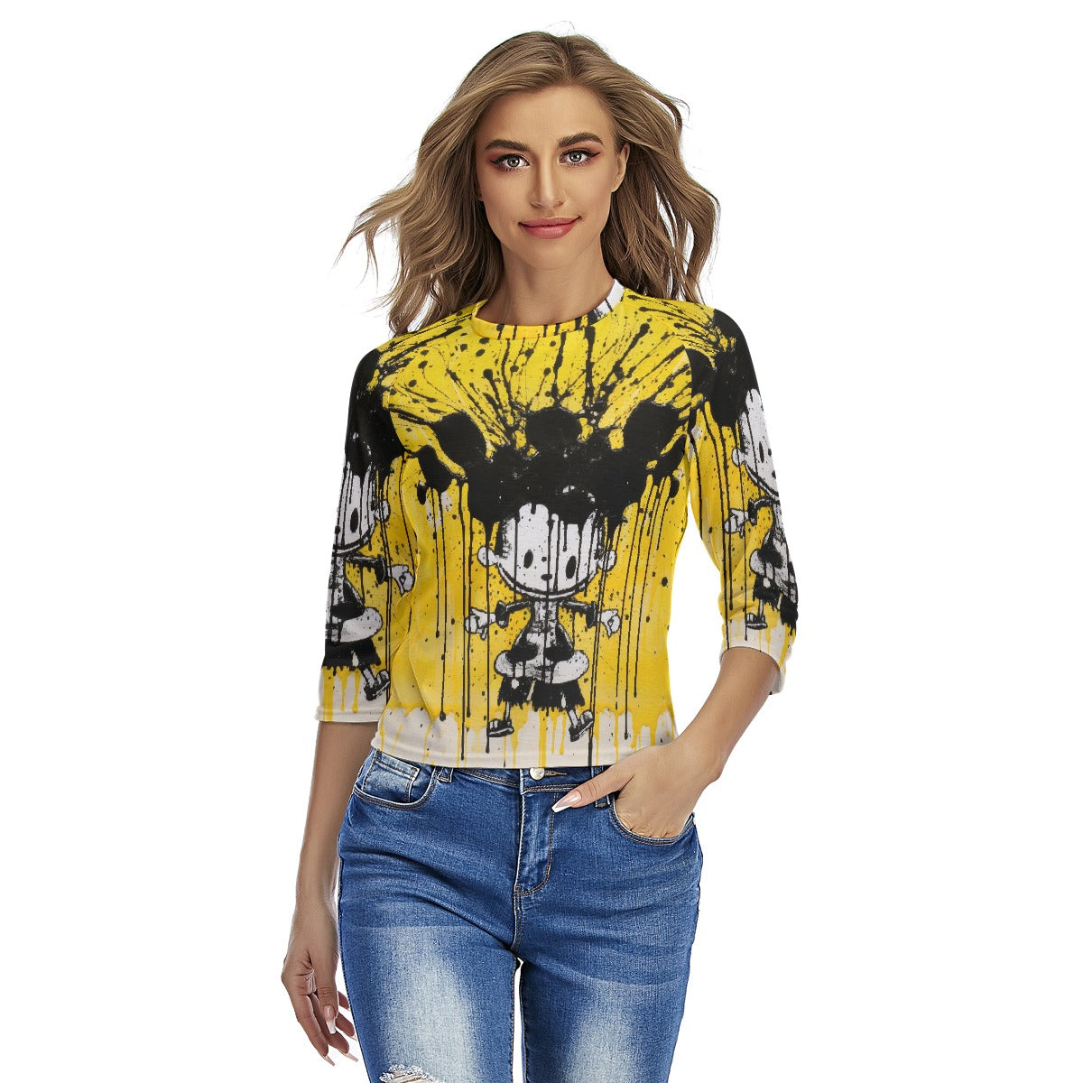 All-Over Print Women's Raglan Sleeves T-shirts