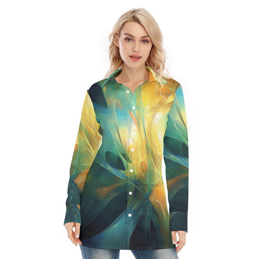 All-Over Print Women's Long Shirt