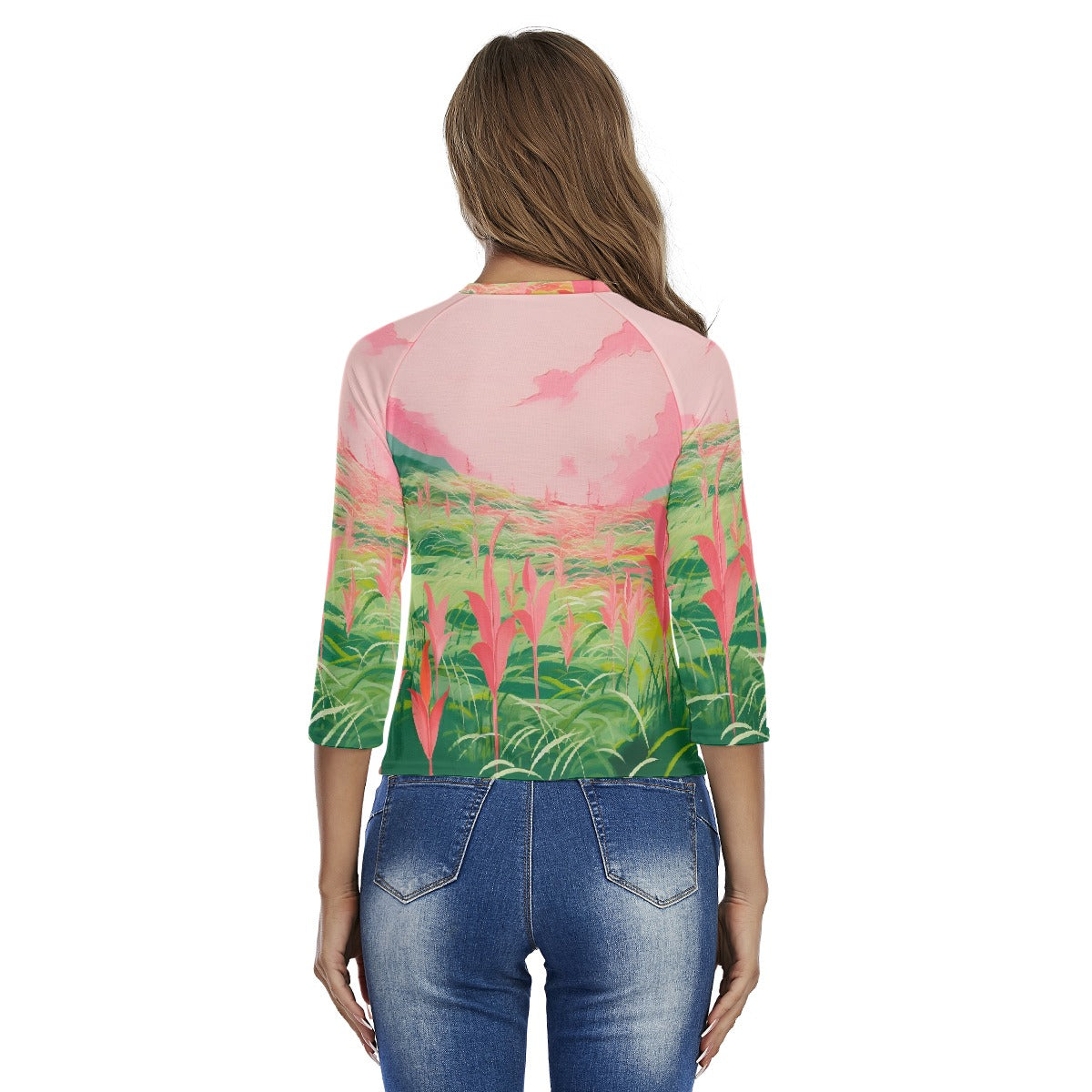 All-Over Print Women's Raglan Sleeves T-shirts