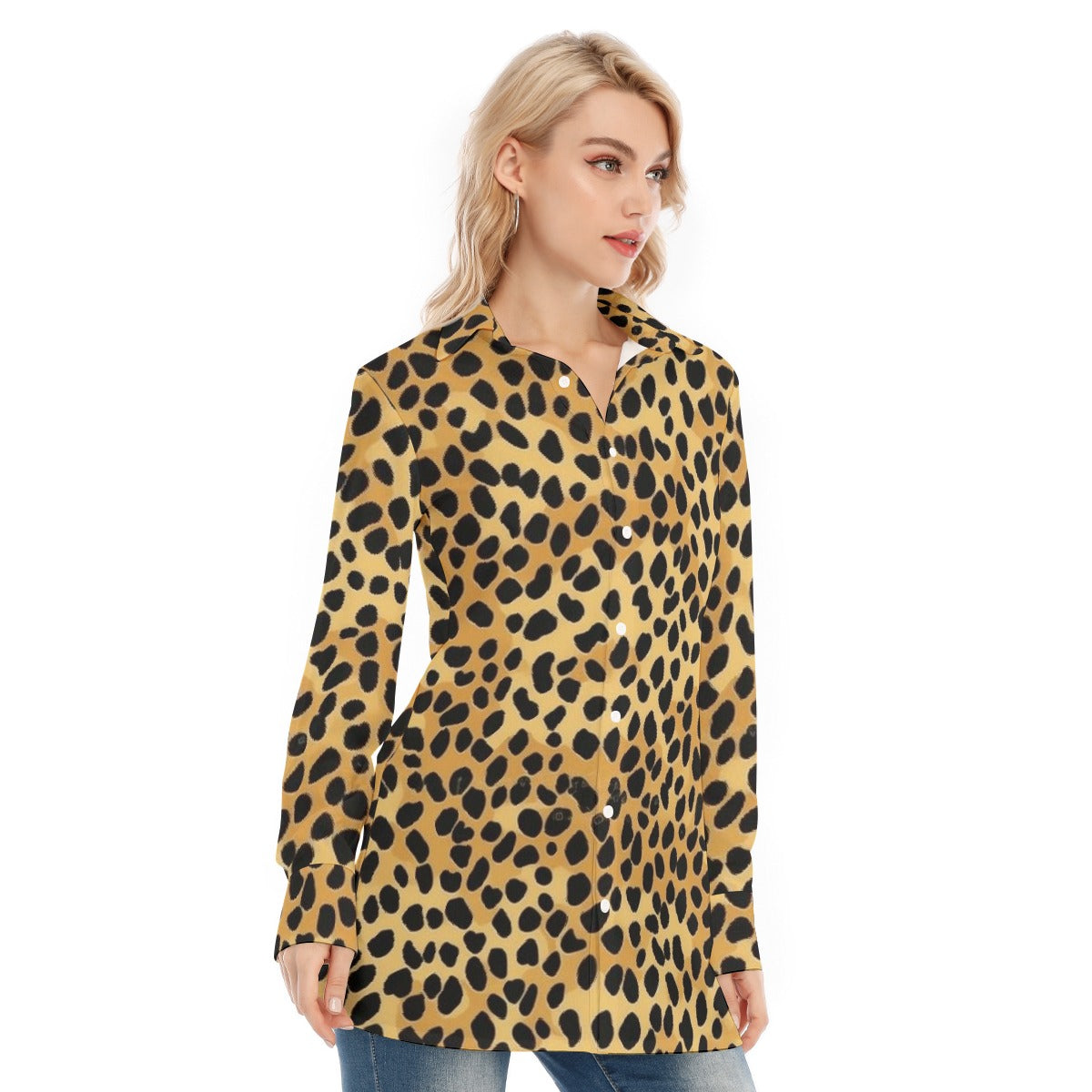 All-Over Print Women's Long Shirt