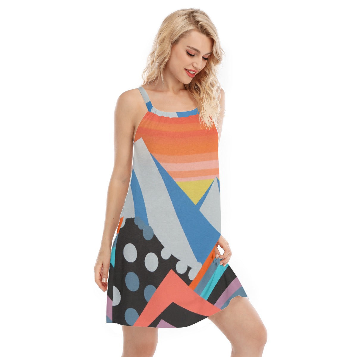 All-Over Print Women's Sleeveless Cami Dress