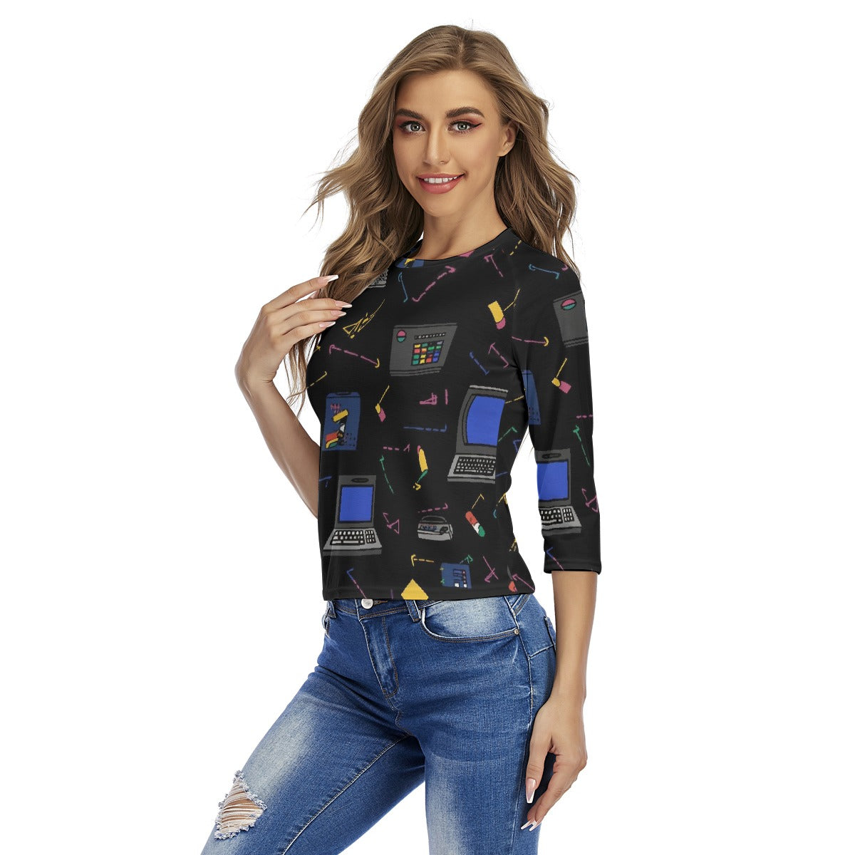 All-Over Print Women's Raglan Sleeves T-shirts