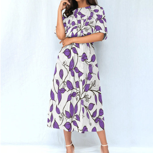 All-Over Print Women's Elastic Waist Dress