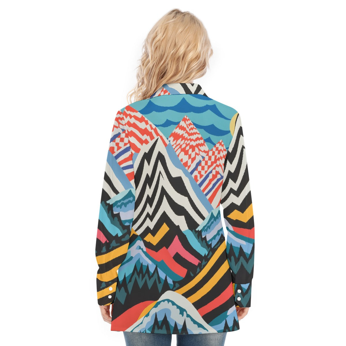 All-Over Print Women's Long Shirt